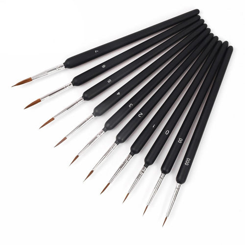 10Pc Pro Painting Brushes - Painted Memory