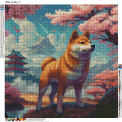 Adorable Shiba Inu- Diamond Kit - Painted Memory