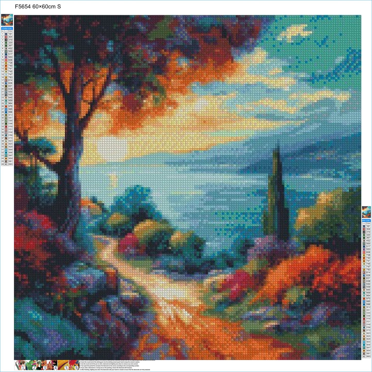 Coastal Nature Scene - Diamond Kit - Painted Memory