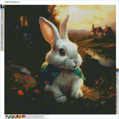 Cozy Bunny Meadow - Diamond Kit - Painted Memory