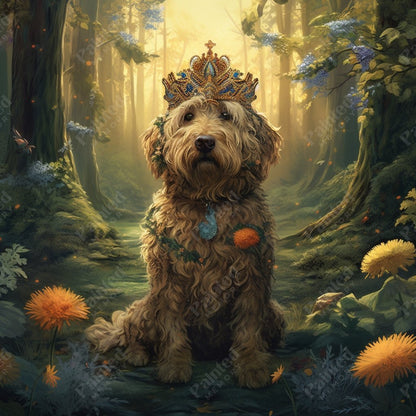 Crown Prince Labradoodle - Diamond Kit - Painted Memory