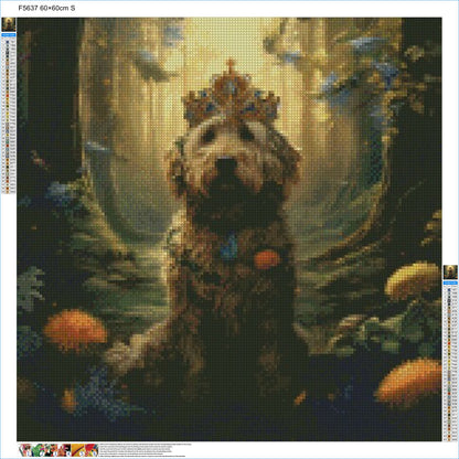 Crown Prince Labradoodle - Diamond Kit - Painted Memory