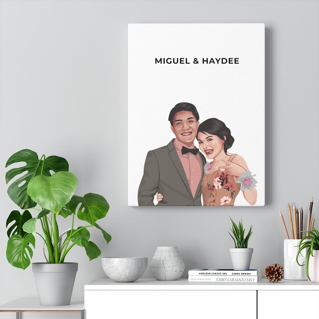 Custom Illustrated Portraits - Canvas Wrap