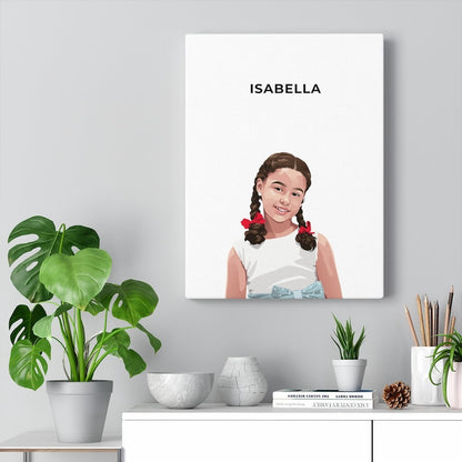 Custom Illustrated Portraits - Canvas Wrap