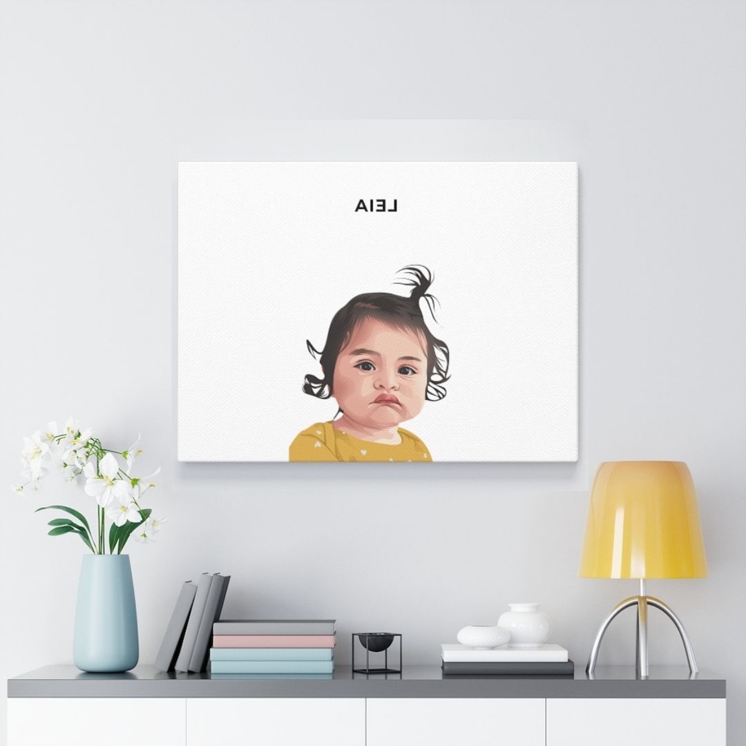 Custom Illustrated Portraits - Canvas Wrap