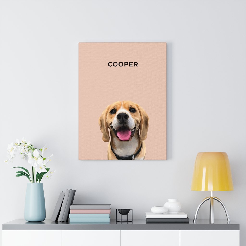 Custom Pet Portrait (Canvas)