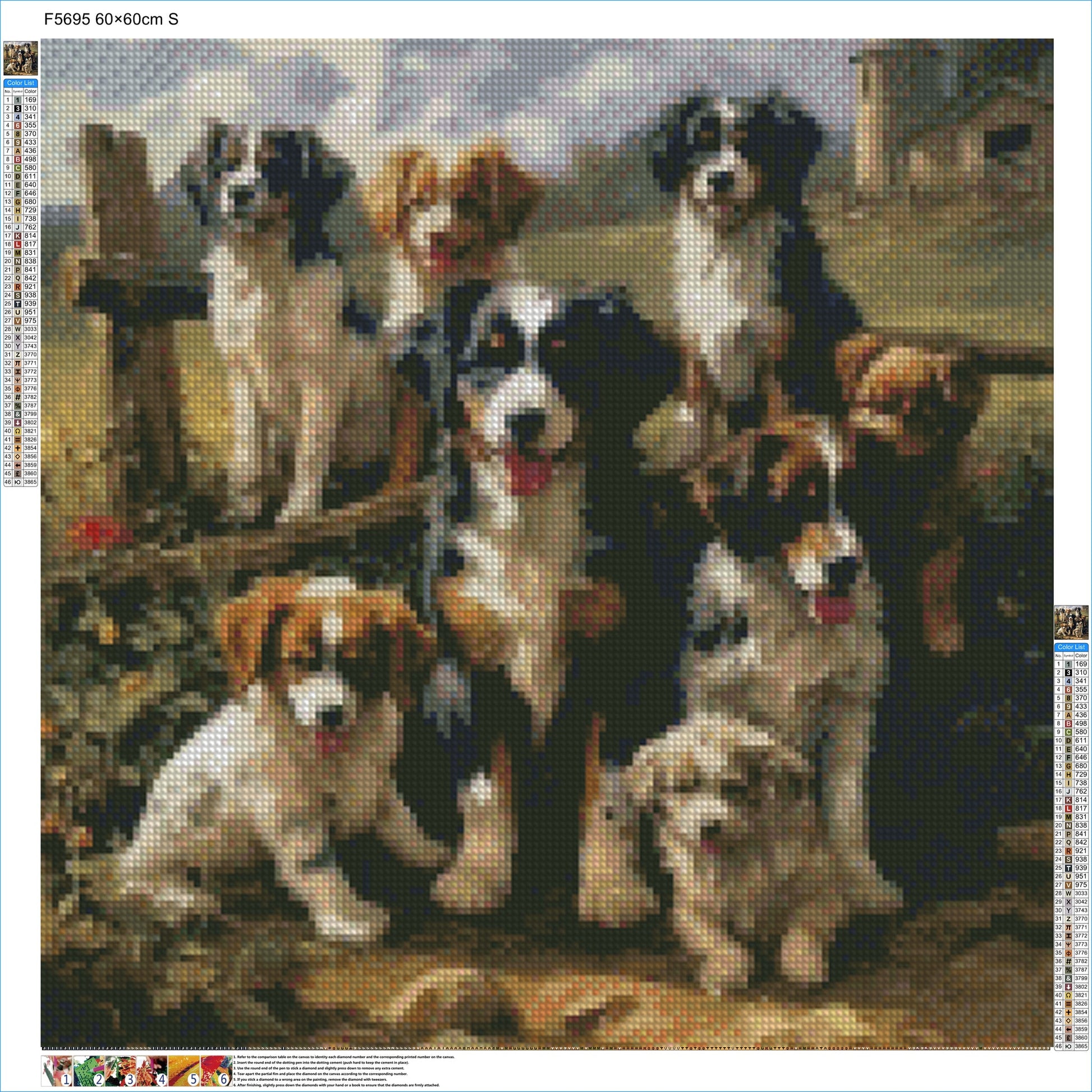 Farmhouse Fur Friends - Diamond Kit - Painted Memory