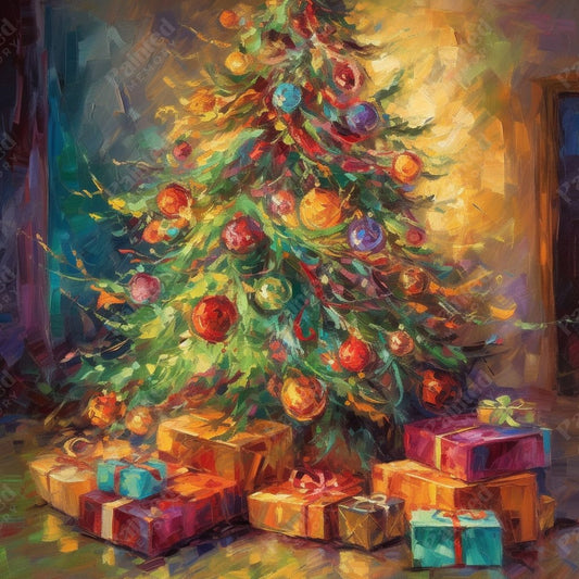 Festive Tree - Painted Memory