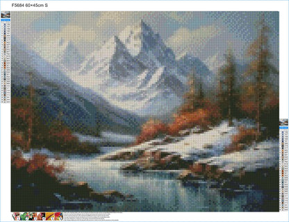 Majestic Snow Peaks - Diamond Kit - Painted Memory