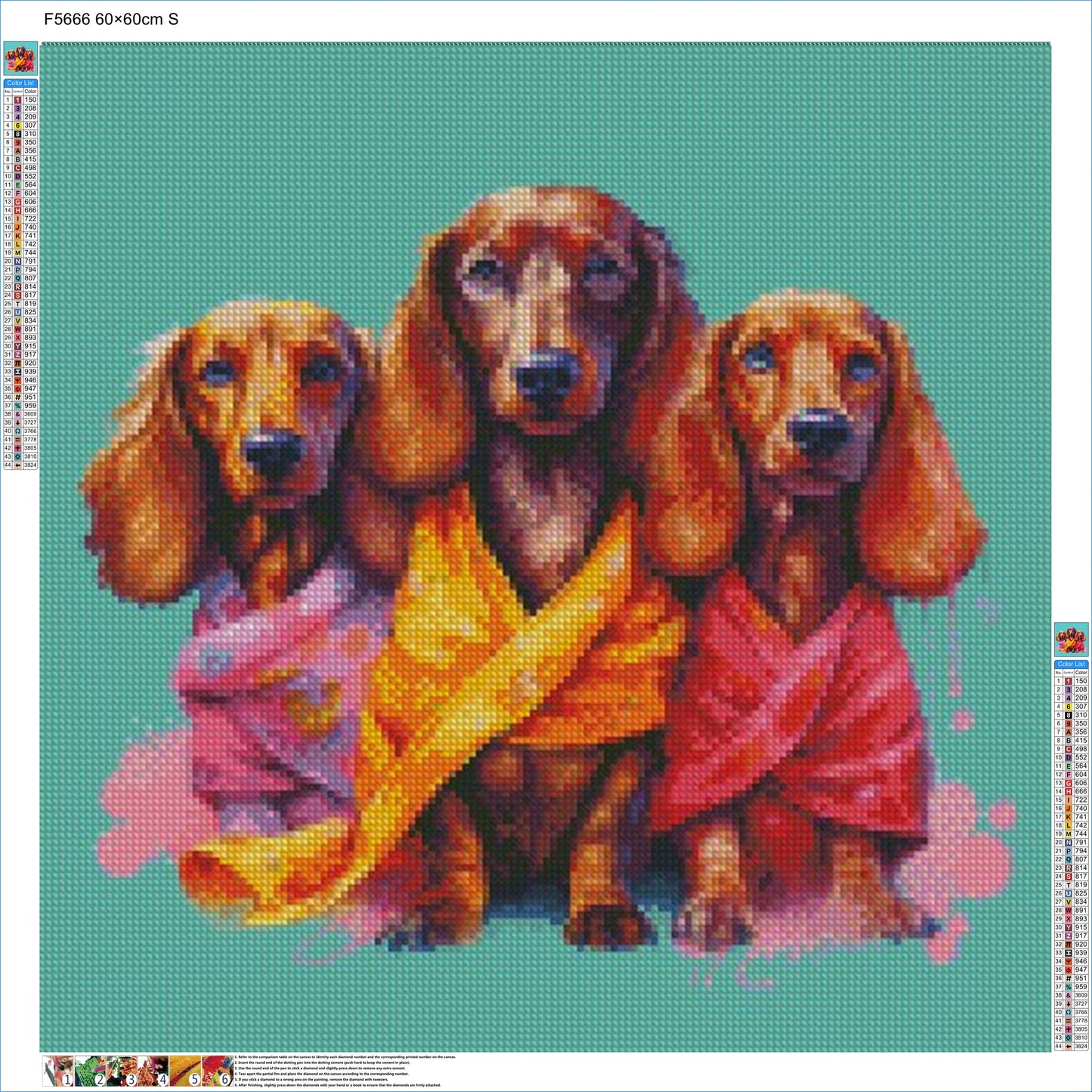 Pampered Pooch Posse - Diamond Kit - Painted Memory