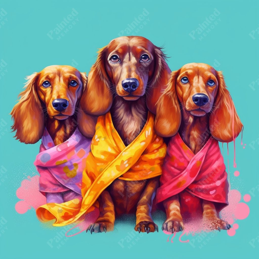 Pampered Pooch Posse - Diamond Kit - Painted Memory