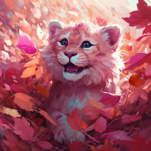 Playful Cub - Painted Memory