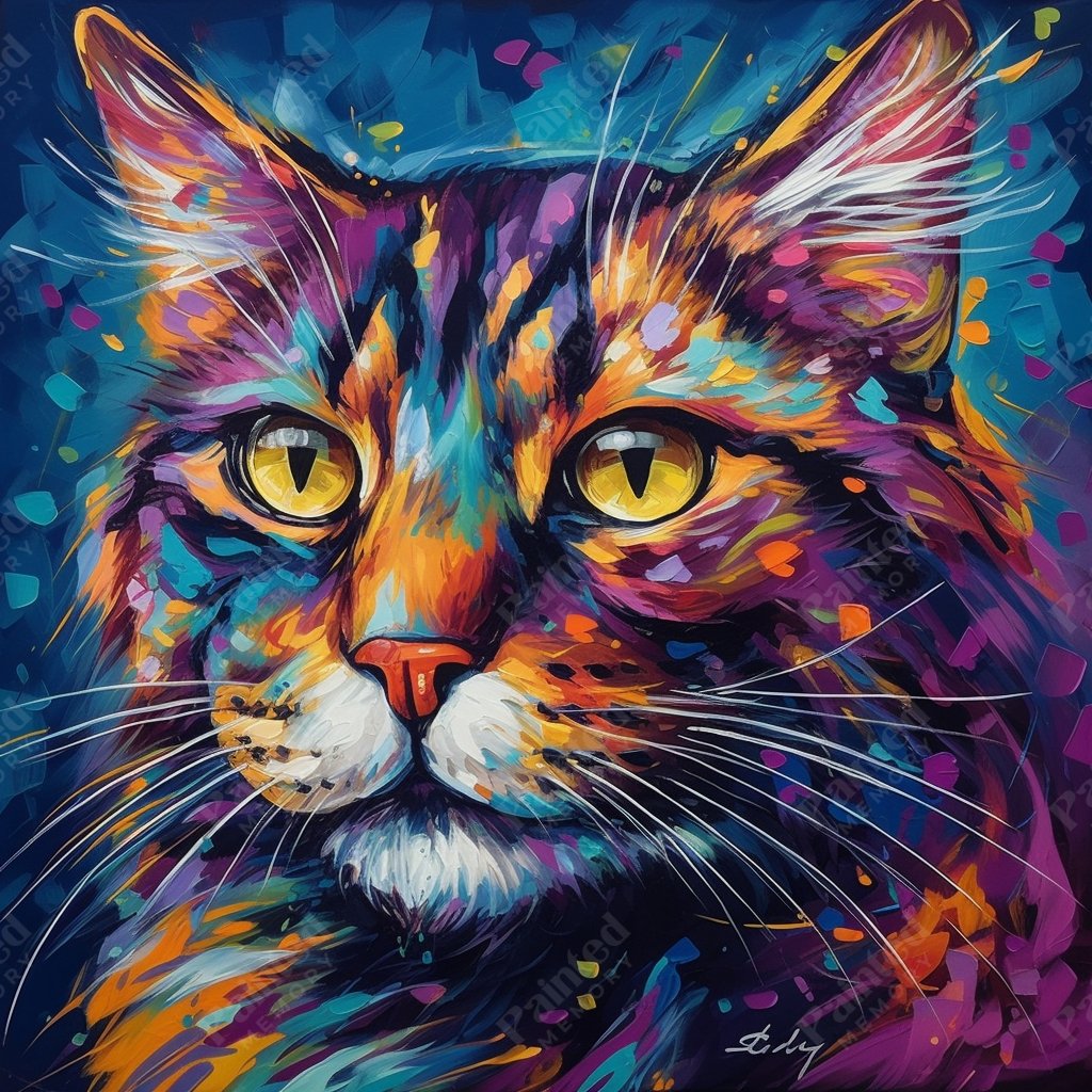 Vibrant Feline Palette - Diamond Kit - Painted Memory