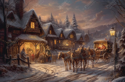 Winter Sleigh Ride - Diamond Kit - Painted Memory